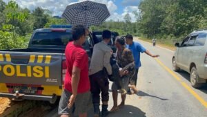Kecelakaan Laka Tunggal di Jalan Trans Kalimantan KM 60 Kecamatan Sungai Ambawang
