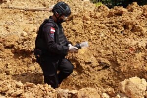 3 Buah Bom Mortir di Ledakan, Polres Melawi Datangkan Tim Jibom Gegana Brimob