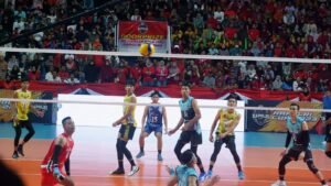 Pertandingan Semakin Memanas Jelang Semi Final Turnamen Bola Voli Kapolri Cup 2023