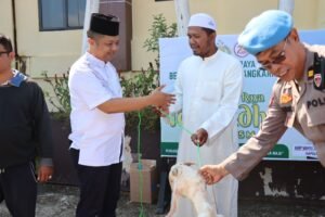 Iduladha 2024: Polres Kubu Raya Serahkan 16 Hewan Kurban kepada Masyarakat