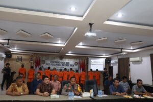 Polres Landak Gelar Press Release Ungkapan kasus pencabulan anak dibawah umur dan 11 kasus lainnya.