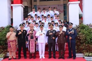 Jajaran Forkopimda Bersama Kapolres Kubu Raya Peringati Detik-Detik Proklamasi di Kantor Bupati