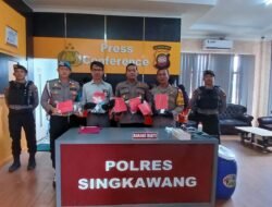Sepanjang Agustus 2024, Sat Resnarkoba Polres Singkawang Berhasil Menangkap 7 Tersangka Kasus Narkotika
