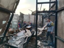 Rumah Warga di Seraras Hangus Terbakar, Polisi: Diduga Akibat Korsleting Listrik