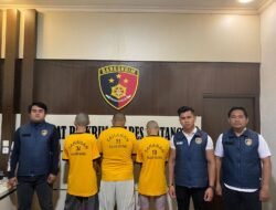 Polres Sintang Amankan Tiga Tersangka Pencurian Tabung Gas 3 Kg