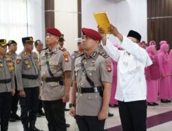 Kapolres Kubu Raya AKBP Wahyu Jati Wibowo Pimpin Upacara Serah Terima Jabatan Kasat Reskrim