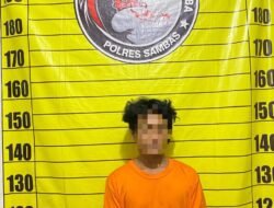 Satresnarkoba Polres Sambas Tangkap Pelaku Tindak Pidana Narkotika.