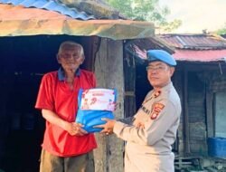 Tebar Kebaikan di Hari Bhayangkara, Sipropam Polres Kubu Raya Salurkan Bansos ke Warga Terdampak