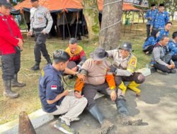Sidokes Polres Kubu Raya Berikan Layanan Kesehatan Gratis bagi Tim Siaga Karhutla