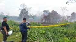 Police Line Terpasang di Karhutla Sungai Raya, Lahan Gambut 5 Hektare Jadi TKP