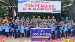 Personel Satlantas Polres Kubu Raya Diserbu Keceriaan Siswa TK di Sungai Ambawang